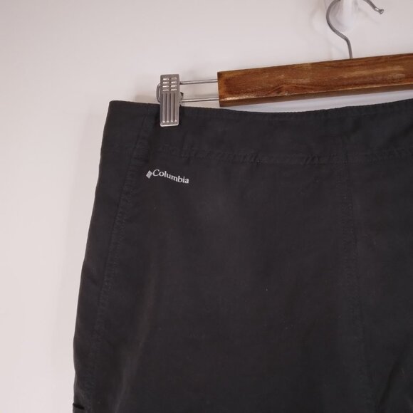 Columbia Omnishade Black Shorts Size 8 - Picture 5 of 7